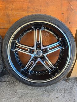 5 - 20 inch rims wheels 5x112 w new tires
