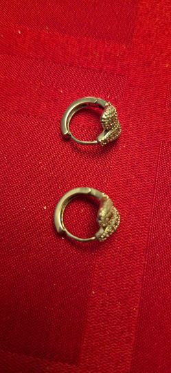 925 sterling S. Earrings W/zirconias