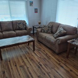 Sofa, Coffee Tables, Dining room Table And Chairs 