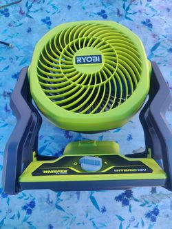 Ryobi ONE+ 18V Cordless Hybrid WHISPER SERIES 7-1/2 in. Fan (Tool Only)