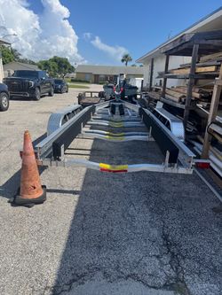 Aluminum Boat Trailer with Bunk Supports