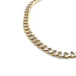 10kt Gold Hollow Diamond Cut Cuban Bracelet 4.5mm 2.90grams 158315 4