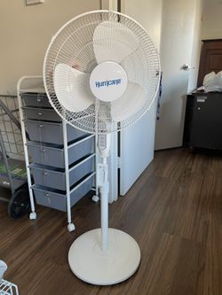 White Hurricane Oscillating Fan