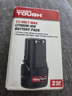 Hyper  tough   12 volt max lithium -ion battery