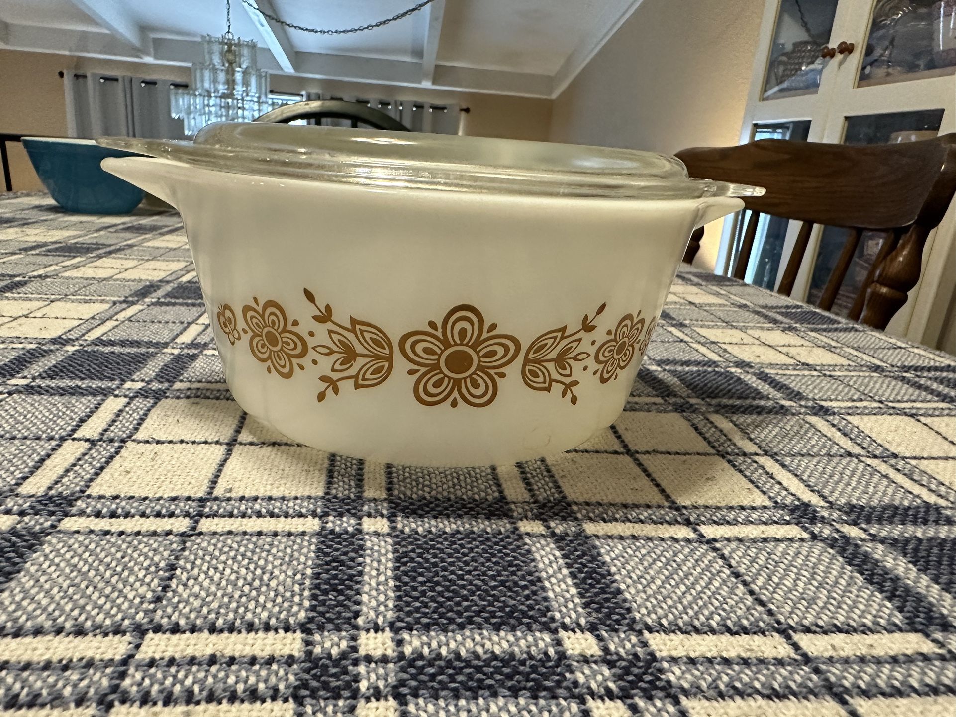 Vintage Pyrex  Butterfly Gold  # 474