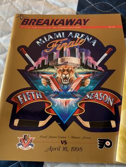 VINTAGE FLORIDA PANTHERS GAME PROGRAM’S (3) EXCELLENT CONDITION 