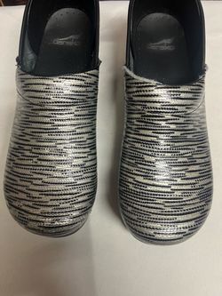 Dansko Professional Clogs Silver Snake Print