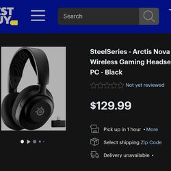 SteelSeries - Arctis Nova 5 Wireless Gaming Headset for PC - Black