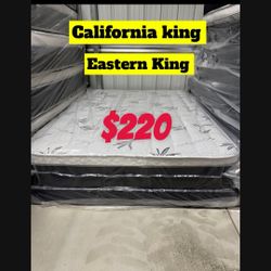 California King/ Eastern King Pillow Top Mattress 