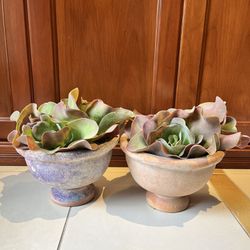 Pair Of Vintage Ceramic Pots