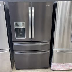 Whirlpool Finger Proof Resistant French Door Refrigerator