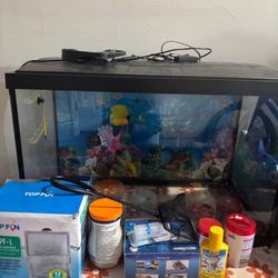 20 gal Fish Tank With All Accessories 
