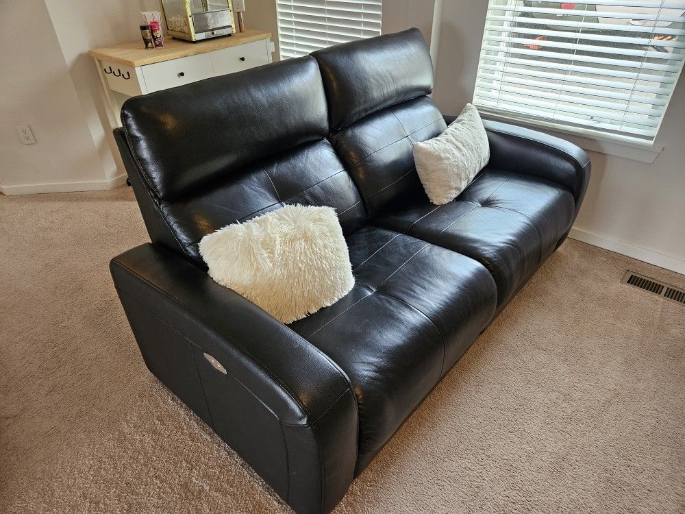 Dania Leather Full Recliner Sofa