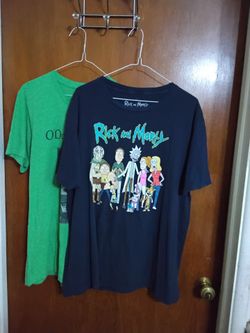 Rick and Morty Graphic T-Shirt,  and O'Duffys Lament both large for