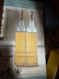 Oil and Vinegar Set with Rack