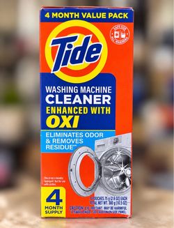 Tide Washing Machine Cleaner with Oxi – 4 Month Supply