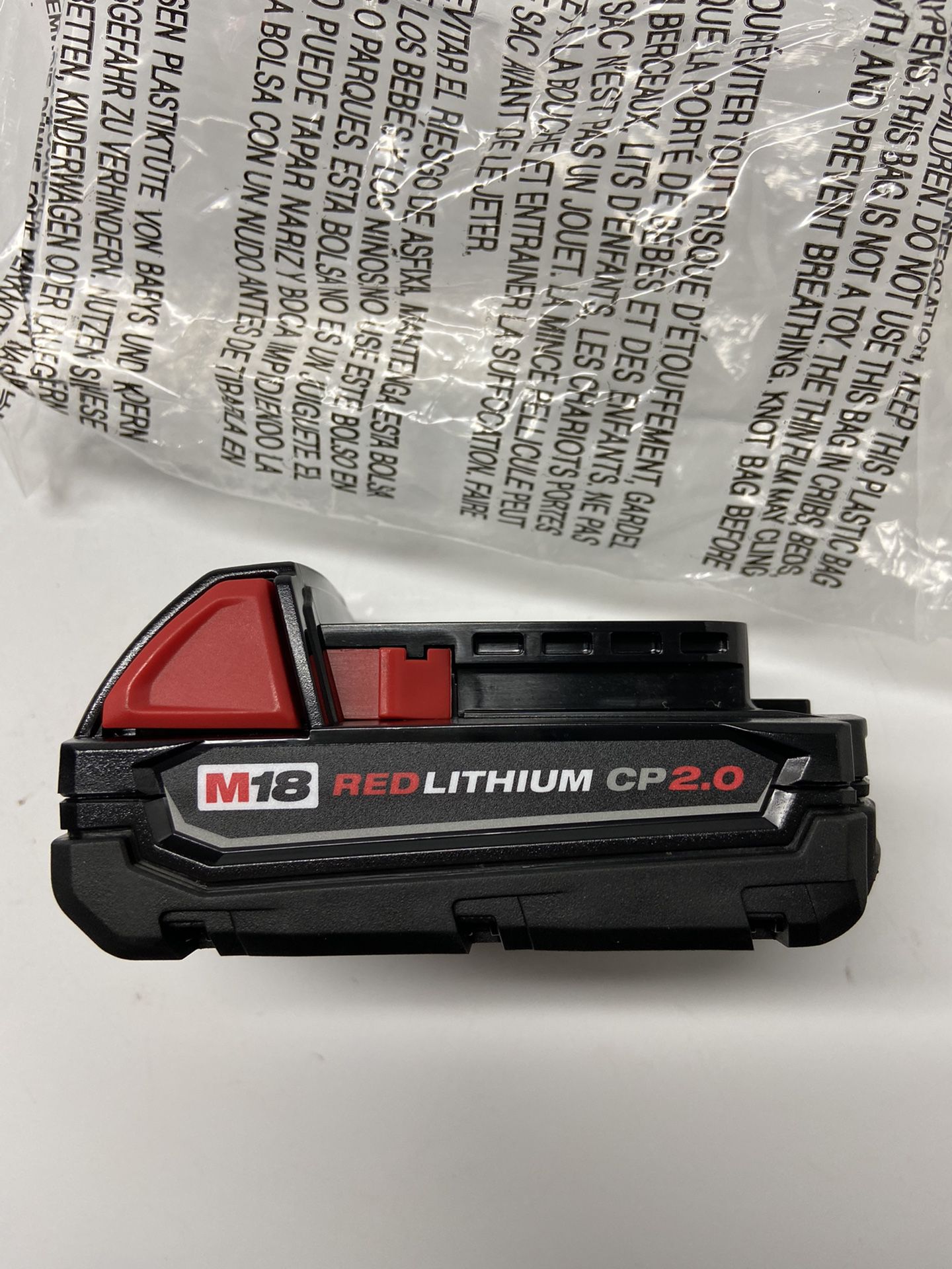 New Milwaukee m18 cp2.0 Ah battery.