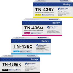 Barley TN-436 High Yield Toner Cartridge - 4 Pack #1729F