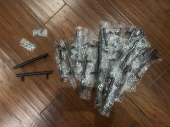 23 Black Cabinets Handles with Screws
