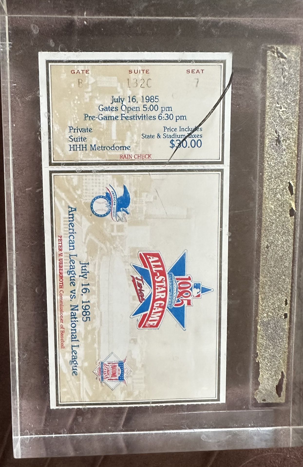 1985 All Star Ticket