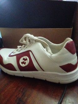 Gucci Low-Top Sneakers White and Red