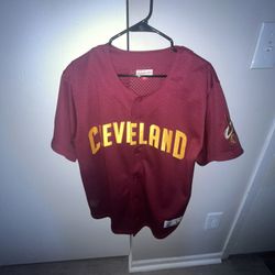 Cleveland Cavilers Mitchell & Ness Baseball Jersey