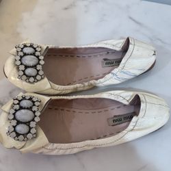Miu Miu Ballet Flats Jeweled 