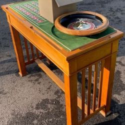 Gaming Table. Roulette Poker Blackjack