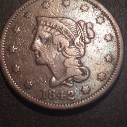 Large 1 Cent 1842