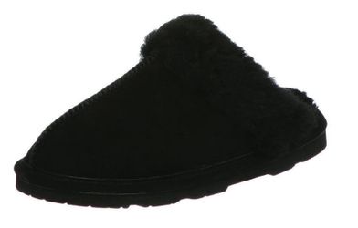 🔥NEW BearPaw Loki Black Suede Warm Comfort Slippers Shoes Inside Outside 6 Women’s