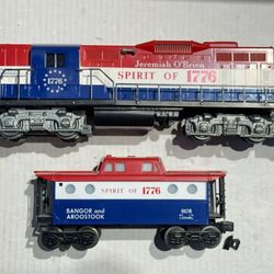 Lionel O Scale GP-9.   Bangor & Aroostook Diesel Locomotive And Caboose 
