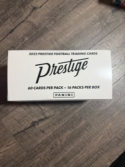 2022 PANINI PRESTIGE NFL FOOTBALL HANGER BOX - 16 FACTORY SEALED PACKS- 960 CARD