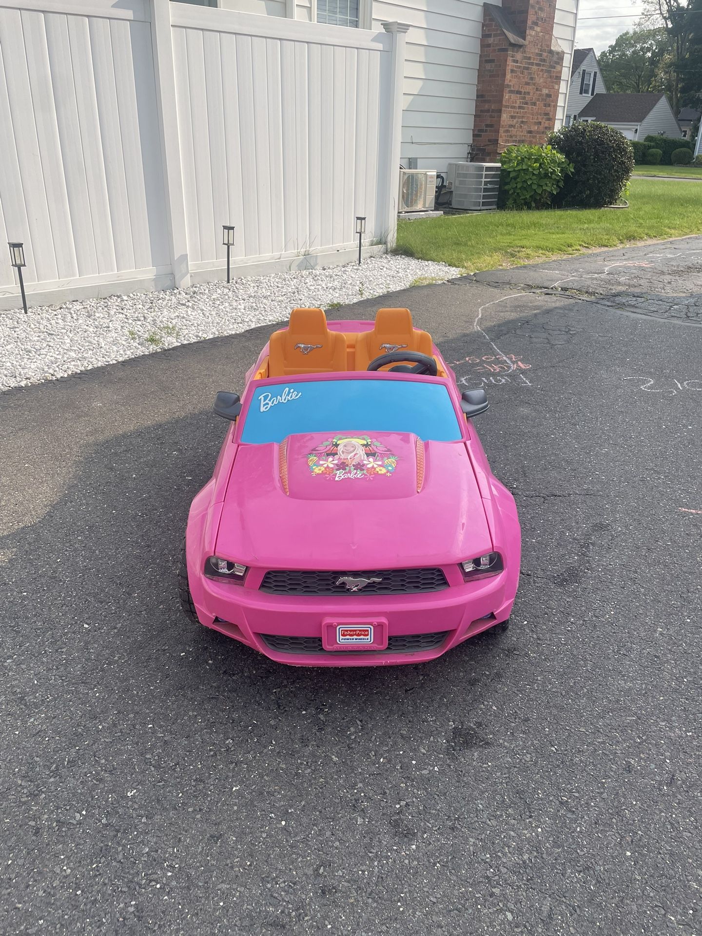Barbie Ford Mustang Power Wheels 12v Electric Car