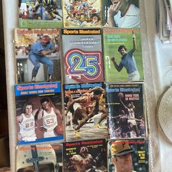 1971-79 Vintage Sports Illustrated  Magazines (only $5 to get all 12)