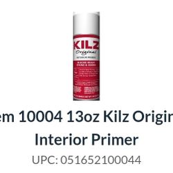 Masterchem 10004 13oz Kilz Original Aerosol Interior Primer