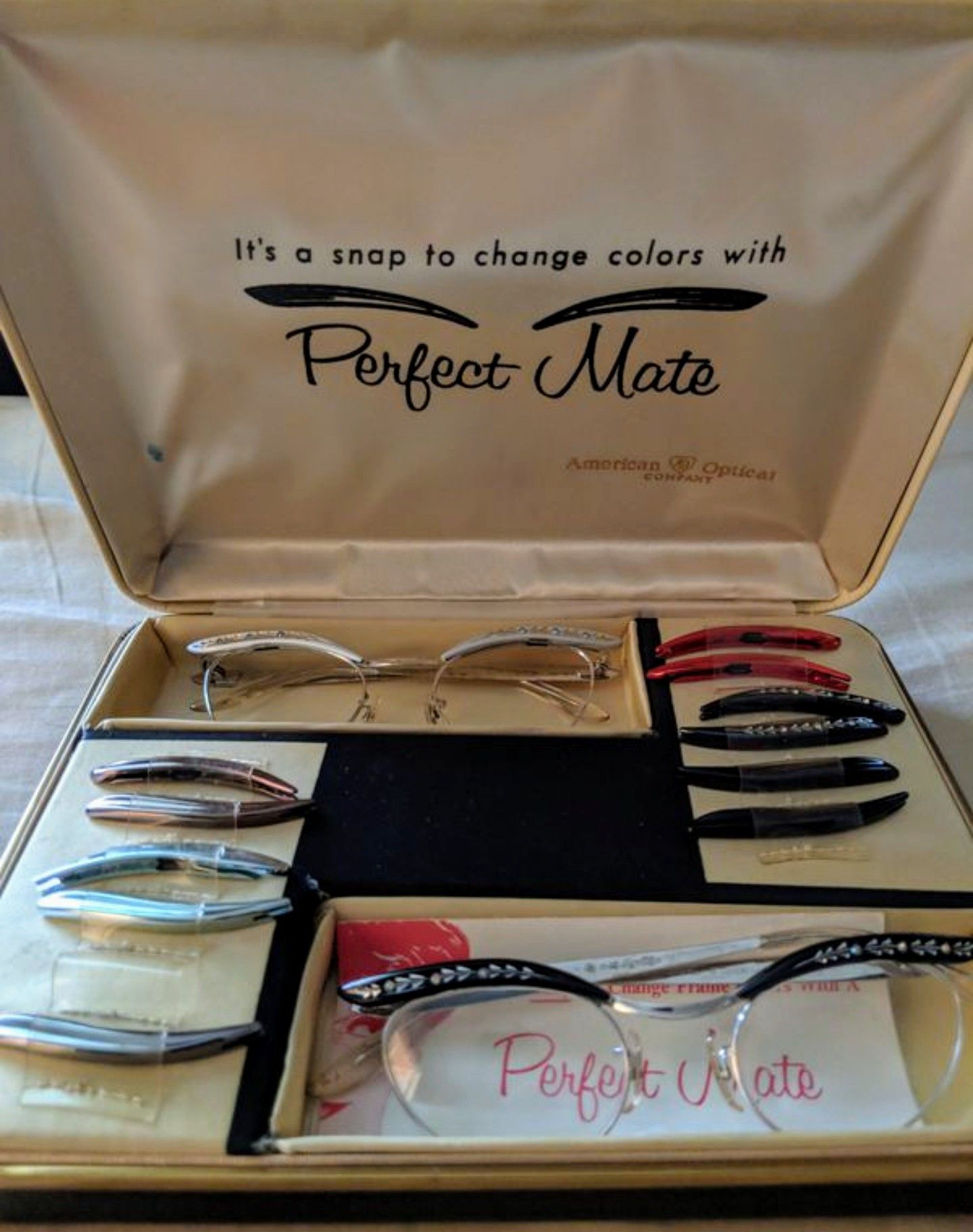 Rare Vintage eyeglasses 1950s American Optical Perfect Mate