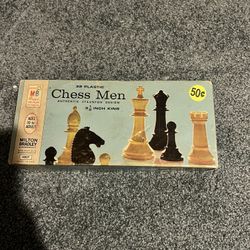 Chess Men With She’s Board 