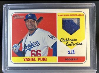 Yasiel Puig baseball card 1/1