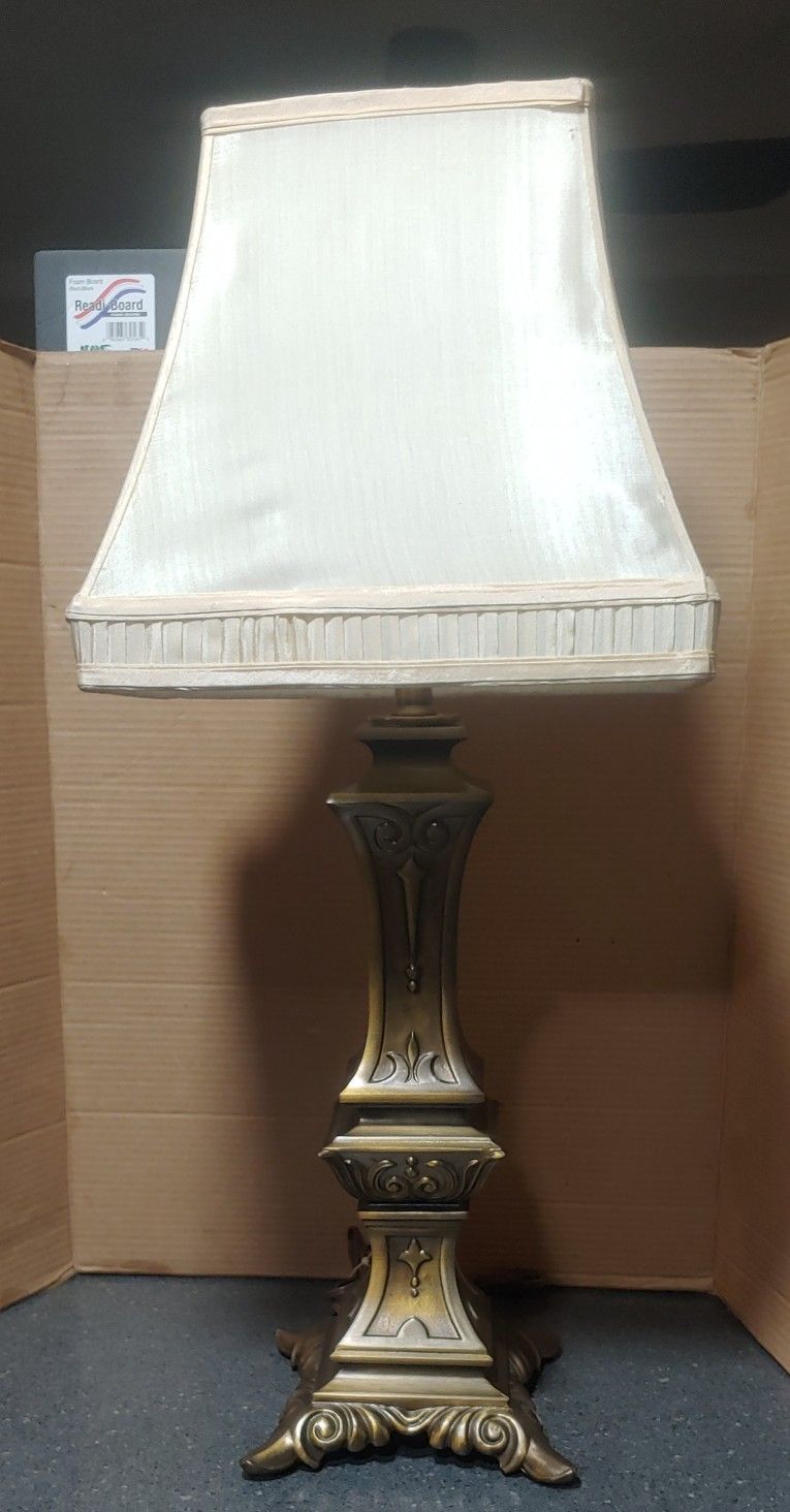 Brass Lamp W/ Shade