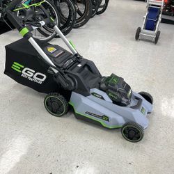 EGO Power+ 21" self-propelled lawn mower. 