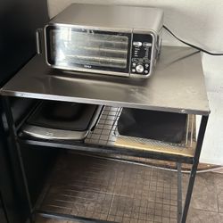 Kitchen Prep Table - Stainless Steel - With Racks 