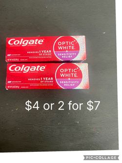 Colgate Optic White Sensitivity Relief Toothpaste 3.8oz