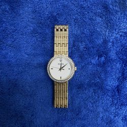 Bulova Women’s Phantom Gold-tone Stainless Steel Bracelet Watch 28mm Dial 98L278 Water Resistant Wristwatch Timepiece Luxury Time  