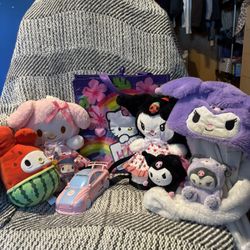 Kuromi/Melody plushie bundle