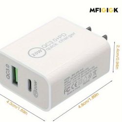Fast Charger Type C AND USB Port QC3.0+PD