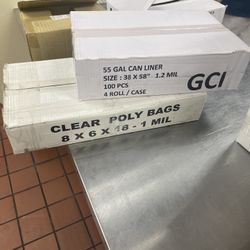 55 Gallons Can Liner, 100 Pcs 