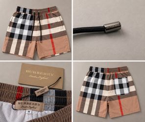 Brown check shorts Size M