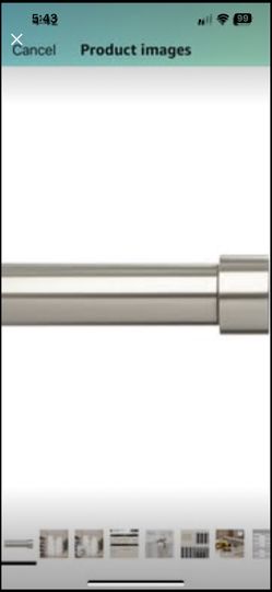 Umbra Cappa Curtain Rod 72-144