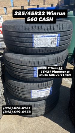 285/45R22 Winrun ( 4 NEW TIRES )