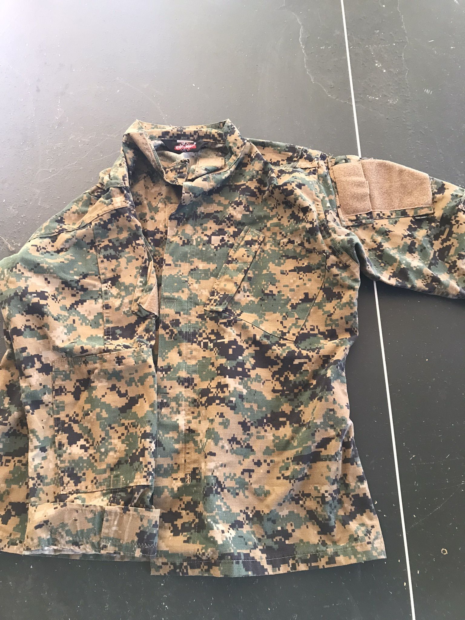 TruSpec Digital Camo Zip Up Combat Shirt